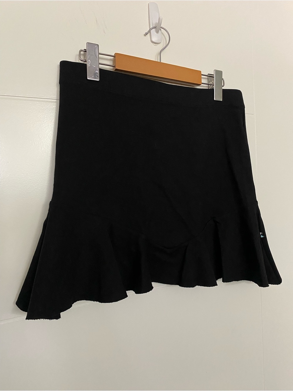 Kling Black A-Line Ruffle Hem Skirt